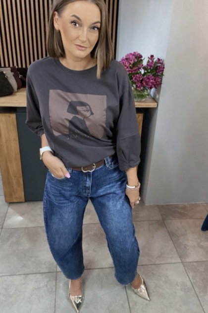 Jeansy Uiuj Banana Fit - Denim