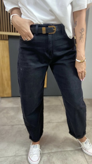 Jeansy Uiuj - Banana Fit Black