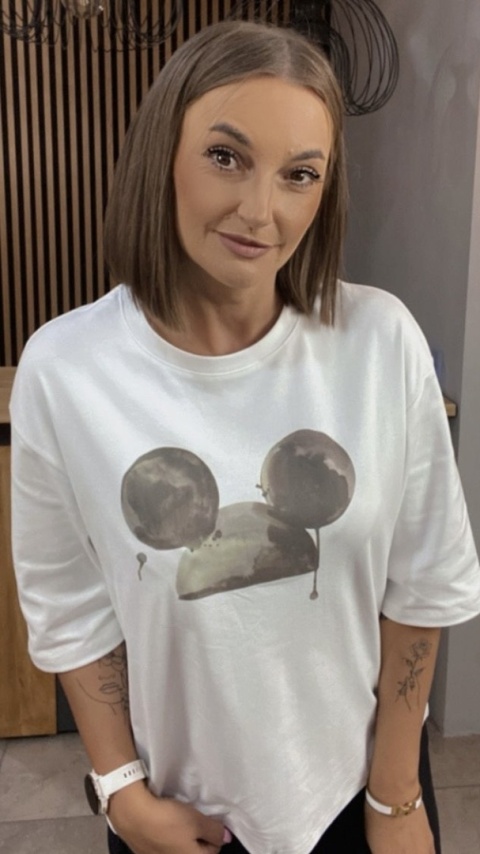Bluzka Moon Mouse – Biała
