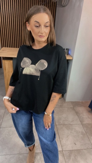 Bluzka Moon Mouse - Czarna
