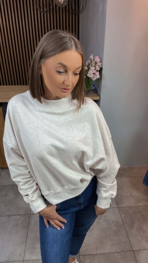 Bluza Milano Lenoshka - Beżowy melanż