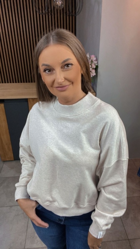 Bluza Milano Lenoshka - Beżowy melanż