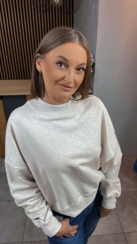 Bluza Milano Lenoshka - Beżowy melanż