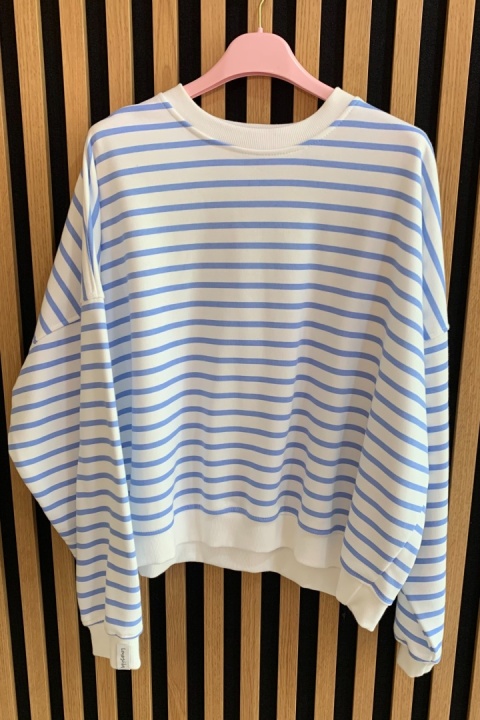 Bluza w paseczki niebieskie Lenoshka