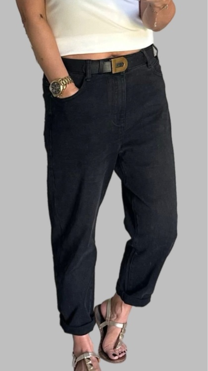 Jeansy Uiuj Boyfriend - UBF 326-1 - czarne