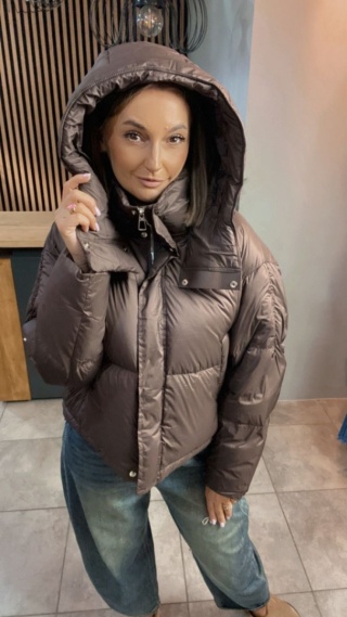 Kurtka Puchowa Oslo - Czekolada