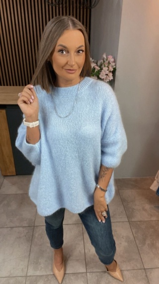 Sweter CXL – miękki i stylowy - Błękit