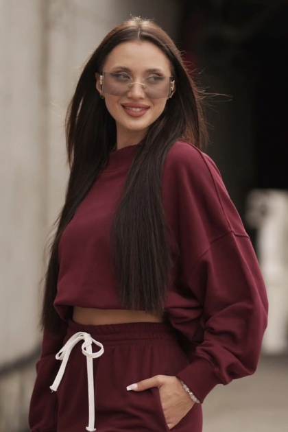 Bluza Milano Lenoshka - Bordo