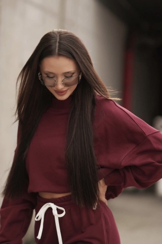 Bluza Milano Lenoshka - Bordo