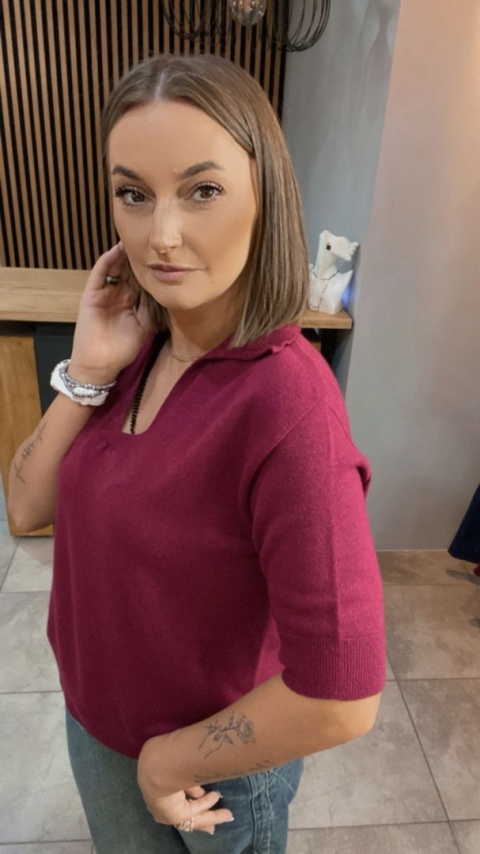 Bluzka Couture - Bordo