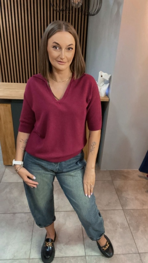 Bluzka Couture - Bordo