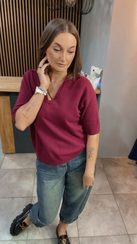 Bluzka Couture - Bordo