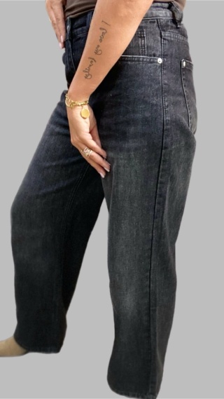 Jeansy Gioya & Co. - czarny denim