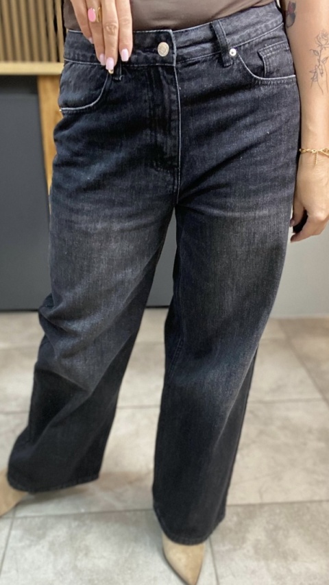 Jeansy Gioya & Co. – czarny denim