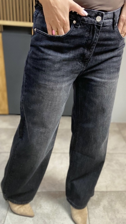 Jeansy Gioya & Co. – czarny denim