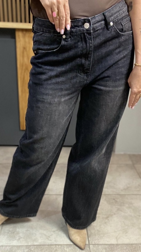 Jeansy Gioya & Co. – czarny denim