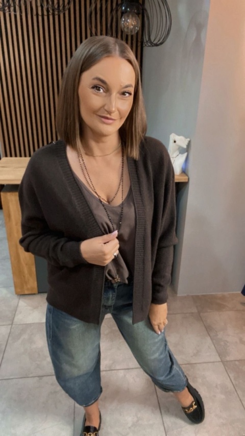 Kardigan Couture - Czekolada