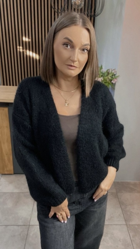 Krótki Kardigan CXL - Czarny