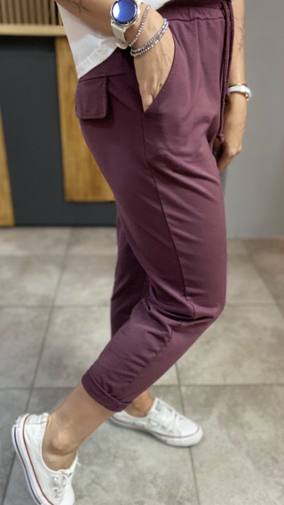 Spodnie dresowe z patką Wiya - Dark Plom