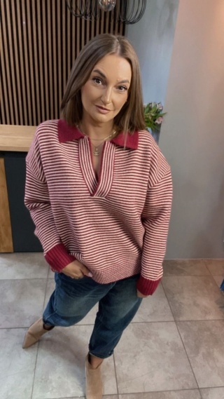 Sweter Gioya & Co. - Czerwony