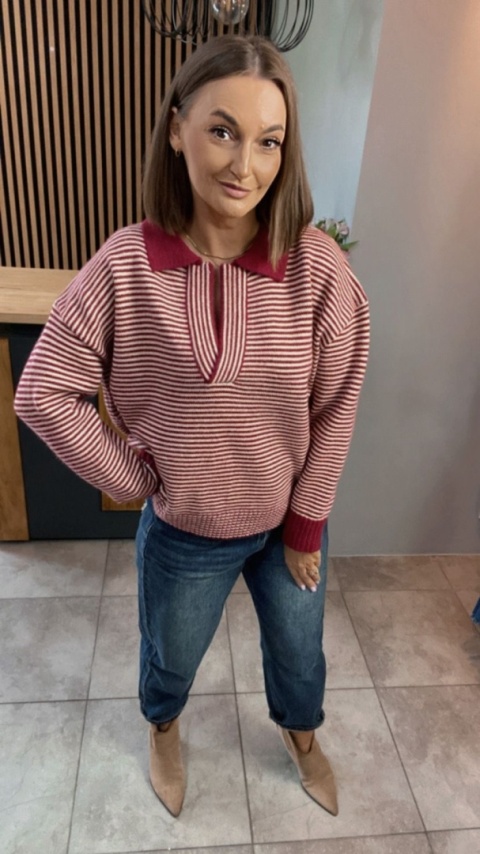 Sweter Gioya & Co. - Czerwony