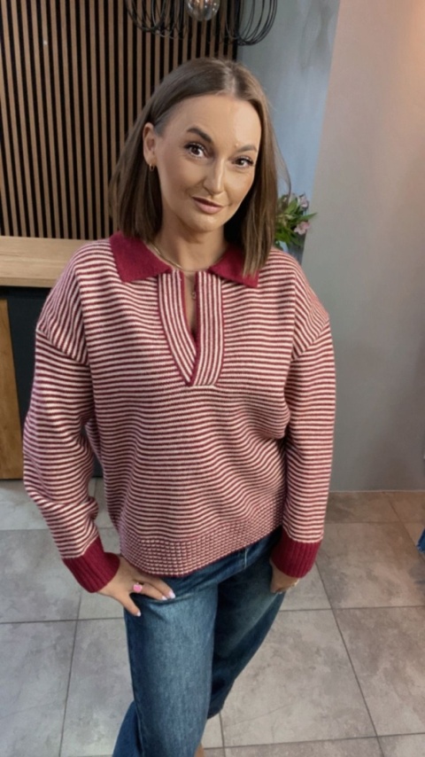 Sweter Gioya & Co. - Czerwony