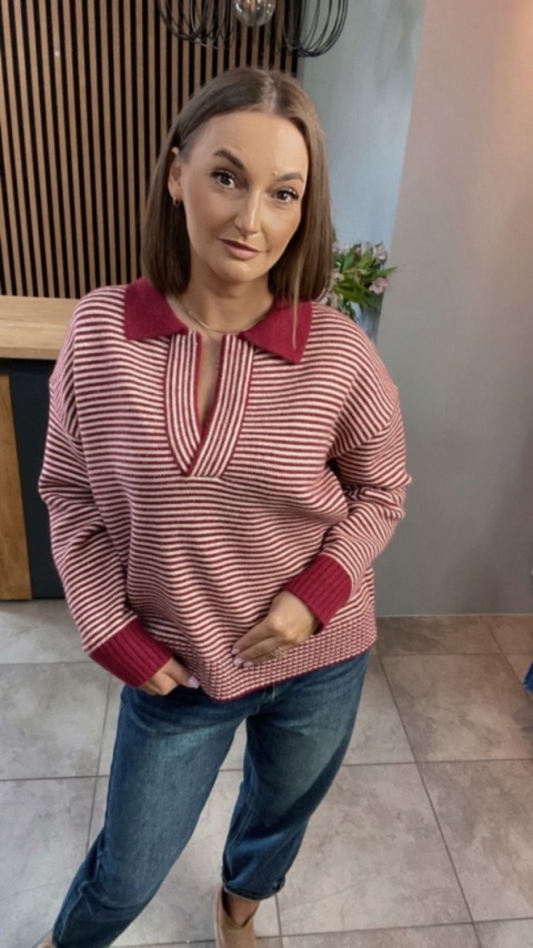 Sweter Gioya & Co. - Czerwony