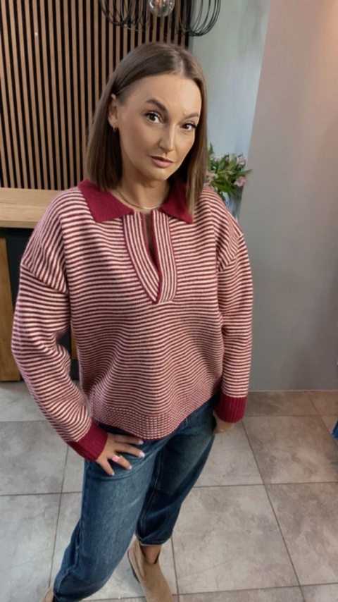 Sweter Gioya & Co. - Czerwony