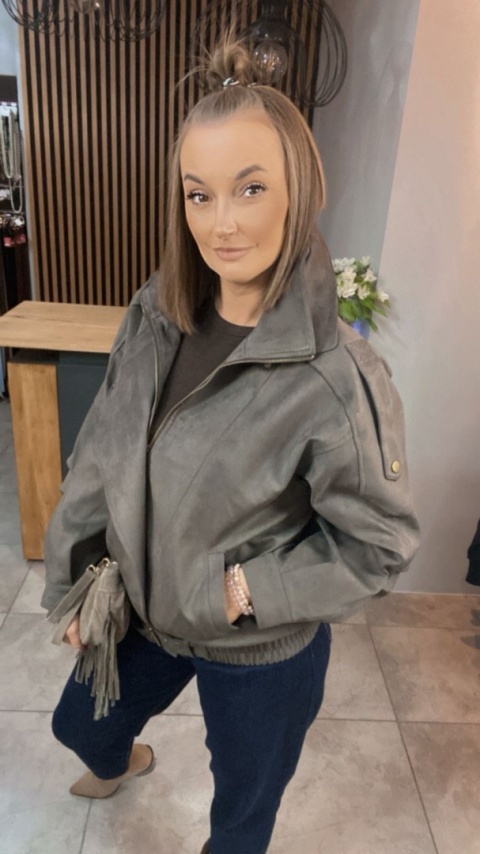 Kurtka YIMI z eko zamszu - Fango