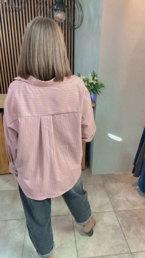 Koszula Wiya oversize w paski - Rosa
