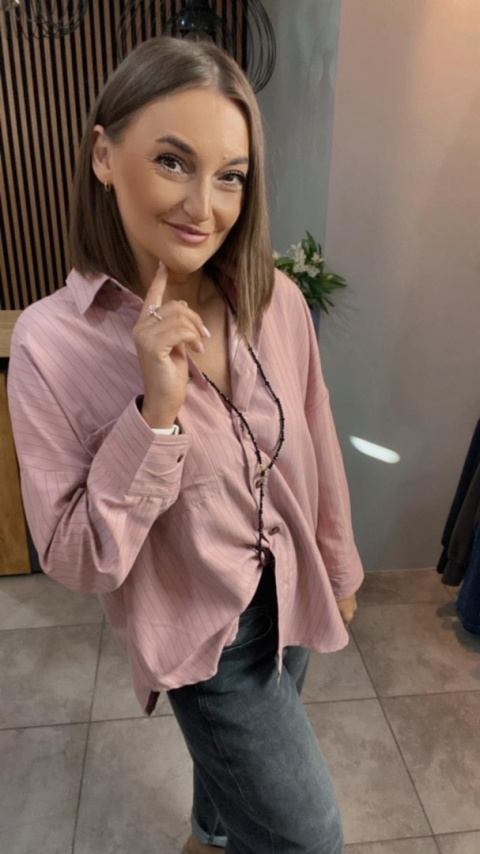 Koszula Wiya oversize w paski - Rosa
