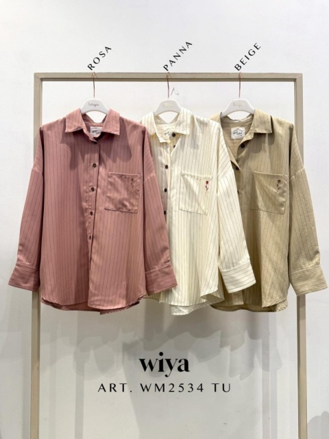 Koszula Wiya oversize w paski - Rosa