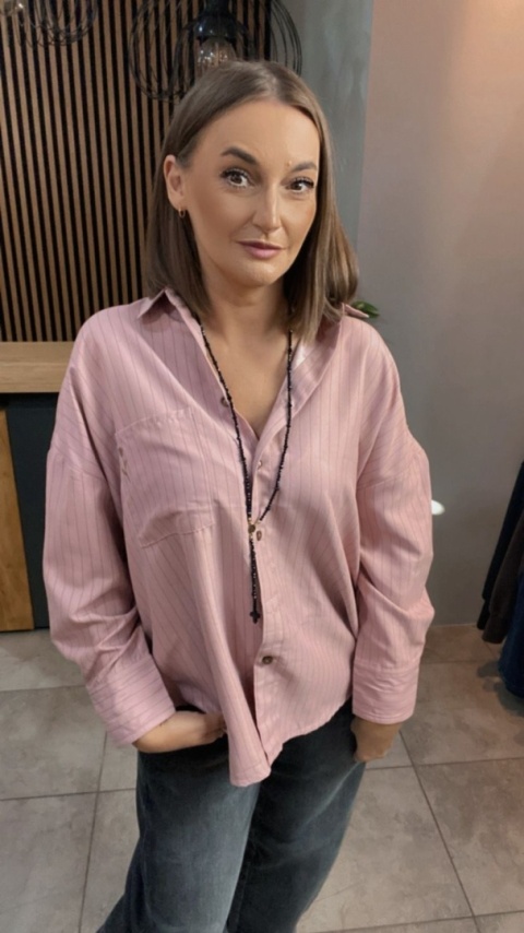 Koszula Wiya oversize w paski - Rosa