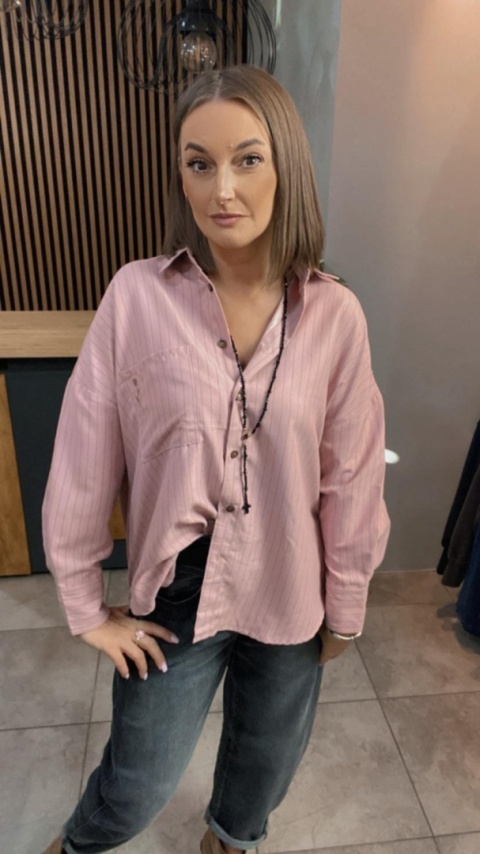 Koszula Wiya oversize w paski - Rosa