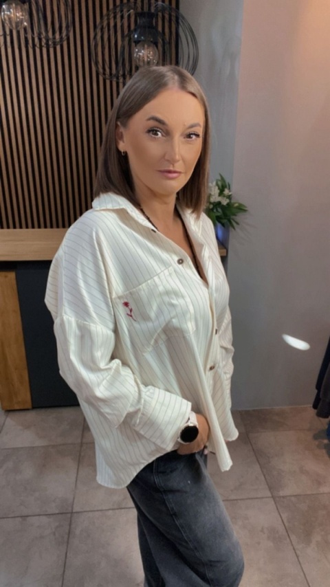 Koszula Wiya oversize w paski - Panna
