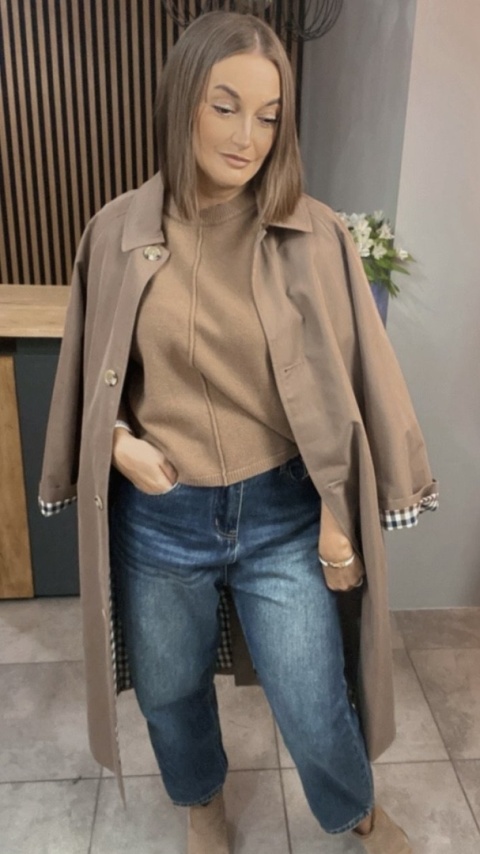 Sweter E-Woman Fashion – Camel