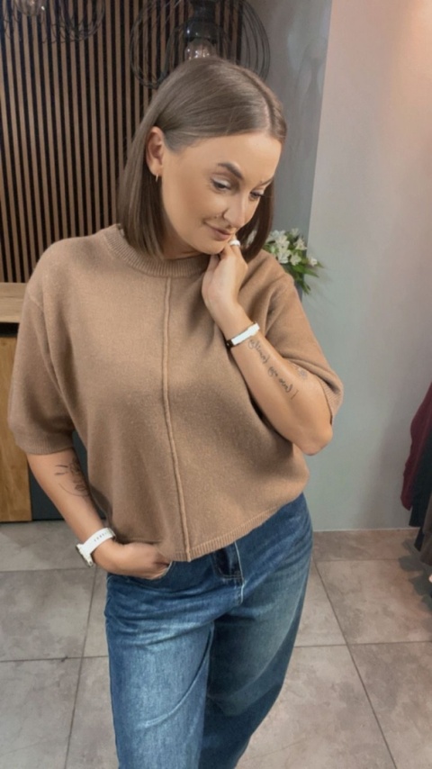 Sweter E-Woman Fashion – Camel