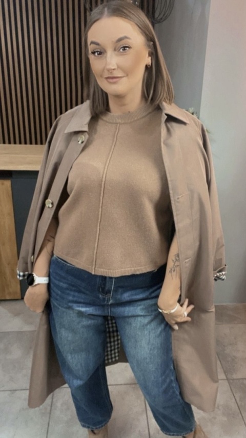 Sweter E-Woman Fashion – Camel