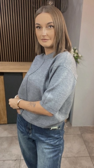 Sweter E-Woman Fashion - Szary