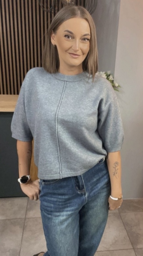 Sweter E-Woman Fashion – Szary