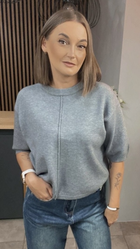 Sweter E-Woman Fashion – Szary